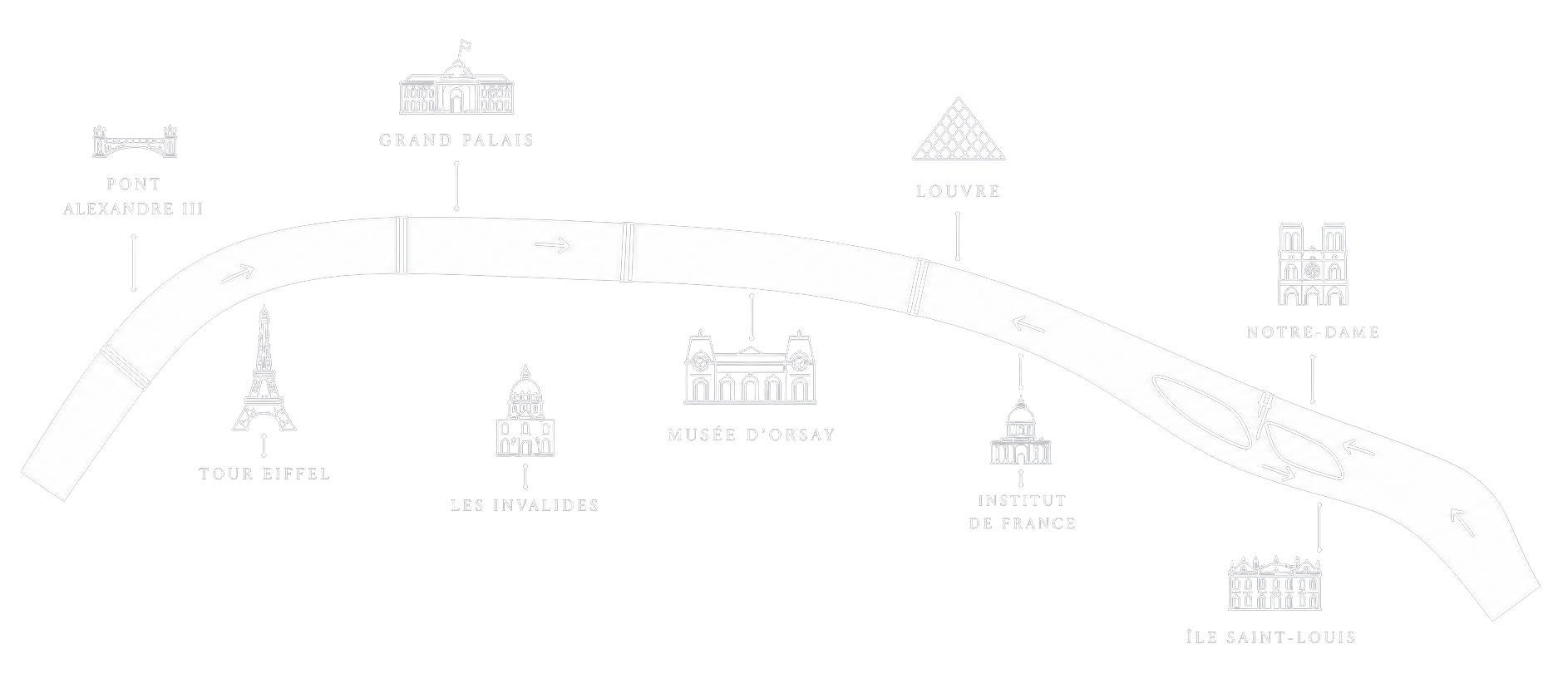 Cruises path map